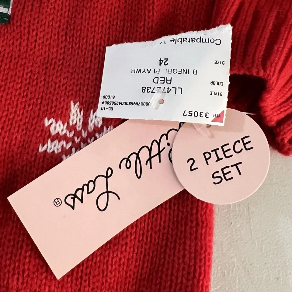 Conjunto Suéter y Leggings Navidad Little Lass 24 Meses Muñeco de Nieve Lentejuelas 2 Piezas Nuevo con etiquetas Foto 2 de 4