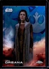 LEIA ORGANA 2025 Topps Chrome Star Wars Sapphire Refractor 80 