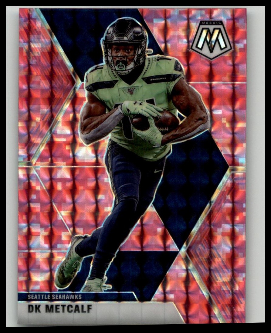 2020 Panini Mosaic #184 DK Metcalf Prizm Camo Pink