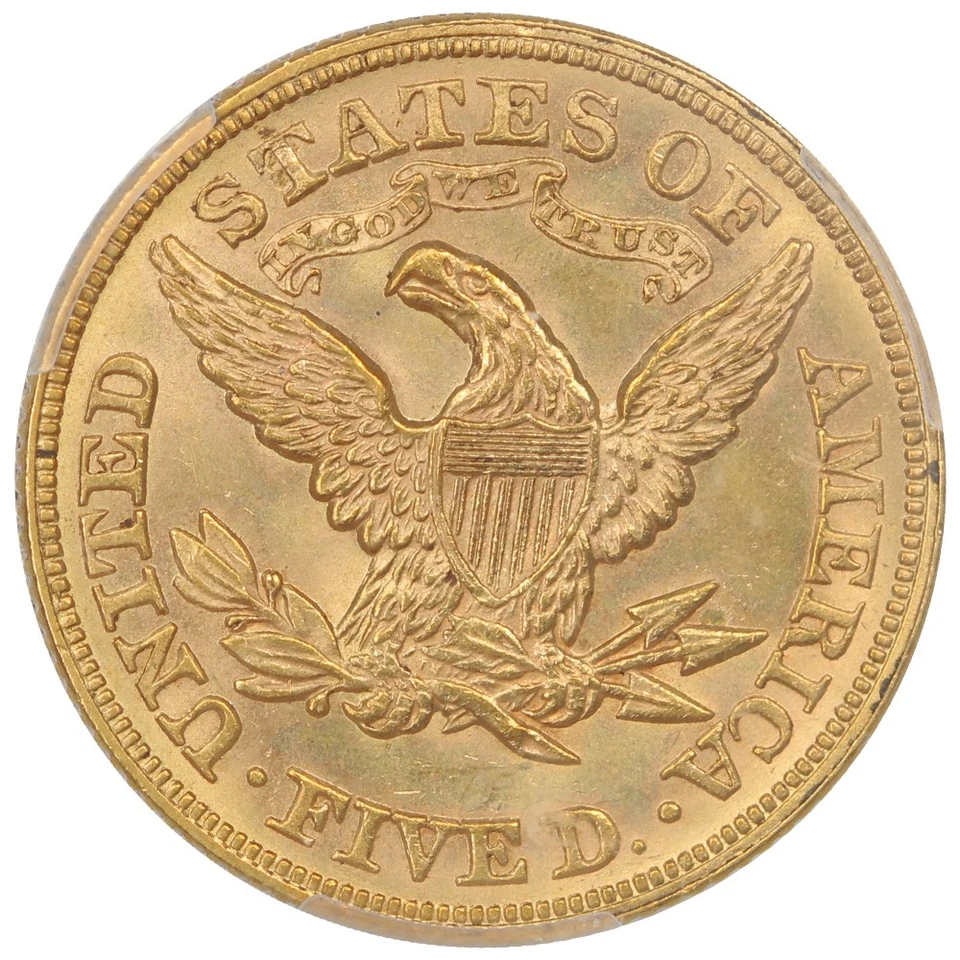 1879 $5 PCGS MS64 - Liberty Head $5 - Image 4 of 4