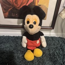 80 s Disneyland Walt Disney World Vintage Mickey Mouse Plush Stuffed Animal 15"