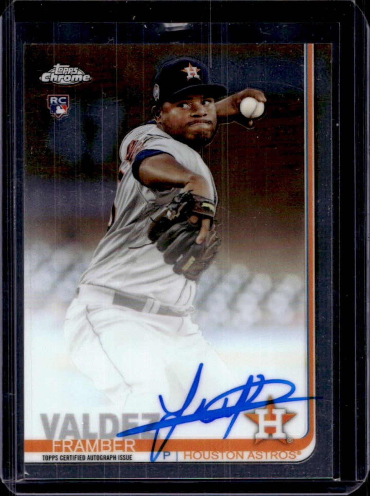 2019 Topps Chrome Framber Valdez Auto Autograph RC #RA-FV Astros Rookie