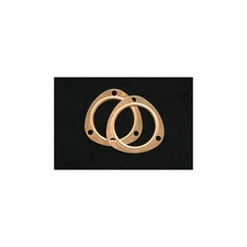 SCE Header Collector Gasket 4300; Pro Copper Embossed 3-bolt x 3 in. ID, Pair