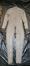 Latex Rubber Catsuit Transparent Gray Size Large To XL
