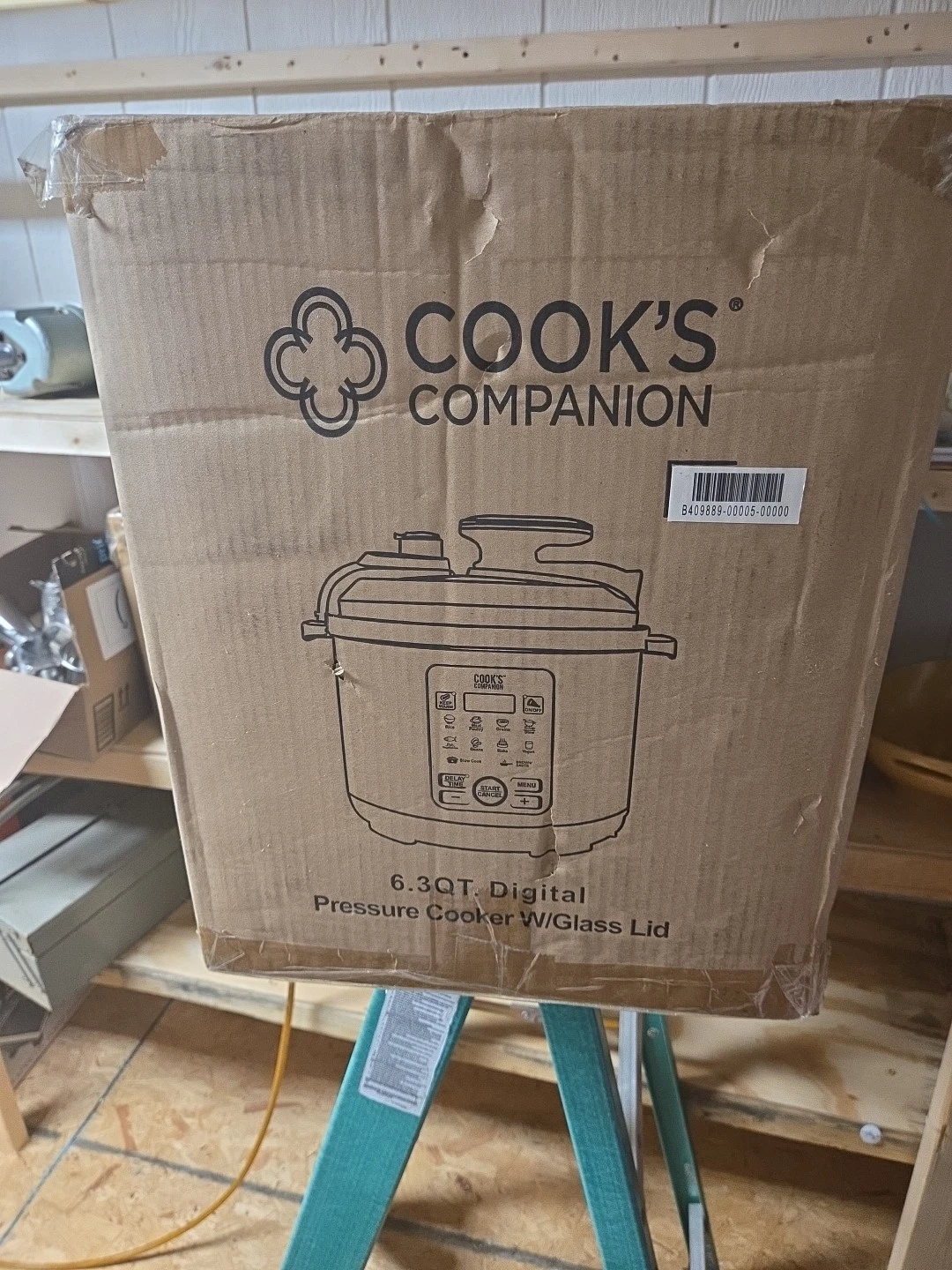 Cooks Companion 6.3qt Digital Pressure Cooker W/glass Lid