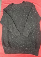 Dex  Sweater Dress XL Black Long Sleeve