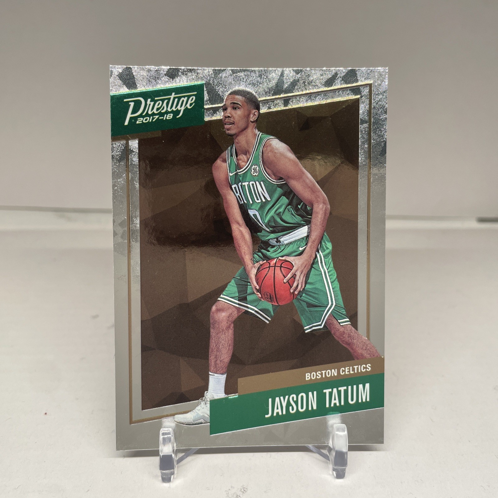 🔥 RARE - 2017-18 Prestige Jayson Tatum Rookie Card Micro Etch Rookies (RC) #3🔥