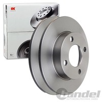 2X Nk Bremsscheiben 245Mm Voll Hinten Passend FÜR Audi 80 90 Coupe | 204748
