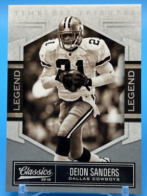 Deion Sanders 2010 Panini Classics Timeless Tributes Legend Silver  32/100