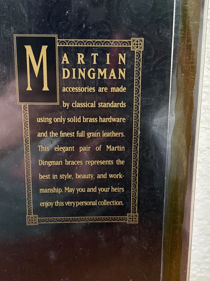 Tirantes de tela de cuero vintage Martin Dingman nuevos Foto 3 de 4