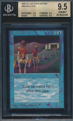 Collectors  Edition Time Walk BGS 9.5 Graded Magic MTG (4398)