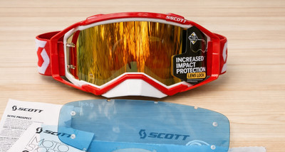 Scott Prospect ATV UTV MX Goggles Red Chrome Lens Heritage Style - New 2026