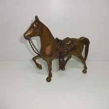 Brass Horse Approximately 17.5 Cm Tall