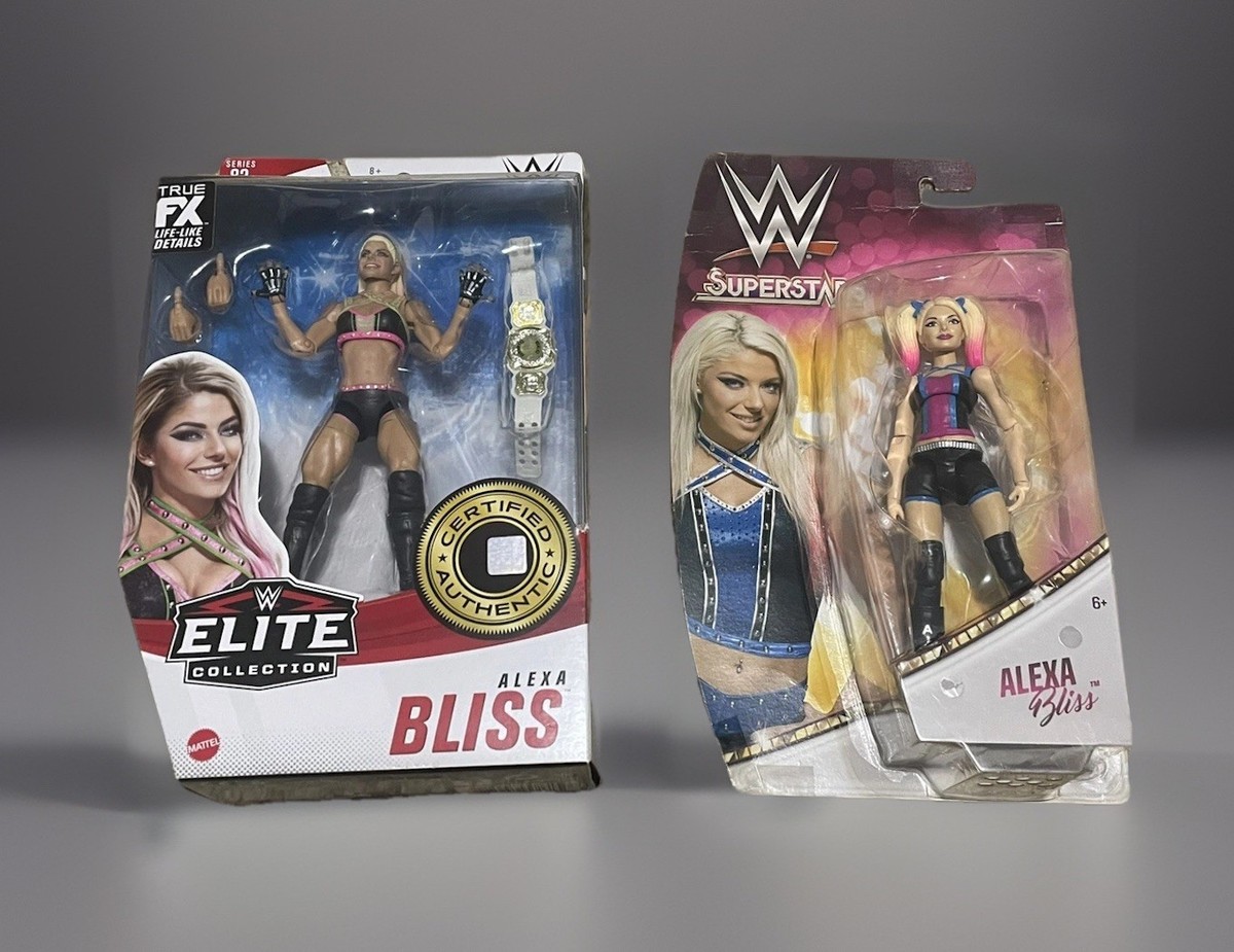 WWE Elite Collection & Superstars Alexa Bliss 2 Action Figure Lot