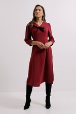 Dorothy Perkins Berry Midi Dress Womens Daywear Dresses