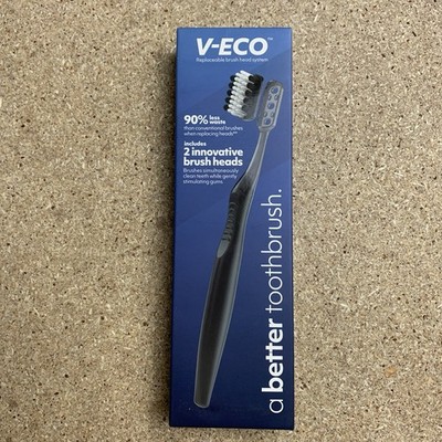V-ECO Toothbrush V Max V Arc Black Replacement Brush Head System FREE SHIPPING