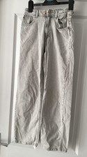 Mädchen Denim Co Jeans Größe 11-12 Jahre - whitewashed grau, gerader Stil
