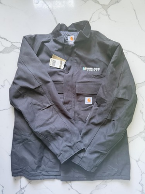 #ad Carhartt Chore Coat XL Tall Black Duck Canvas Quilted Lined NWT $80.00
