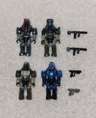 Halo Mega Construx Lot of 4 ODST Figures Stonebreak Romeo Rookie w/ Weapons