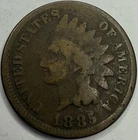 1885 Indian Head Cent Exact Coin Imaged #IND1019