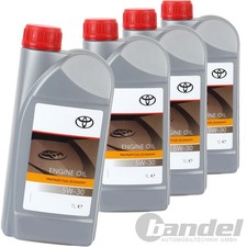 4x1 LITER ORIGINAL TOYOTA MOTOR&Ouml;L PREMIUM FUEL ECONOMY 5W30 ACEA C2 API SN