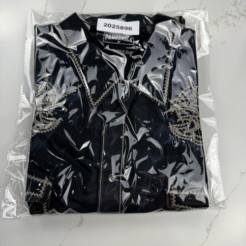 Panhandle Slim Pearl Snap Shirt Mens XXL Black Western Rodeo Cowboy Embroidered - Picture 12 of 13