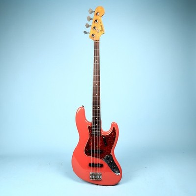 1961 Fender Jazz Bass Guitar Refin Fiesta Red | eBay