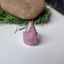 Natural Cobalto Calcite Ring 925 Sterling Silver Handmade Ring Gift her BT215