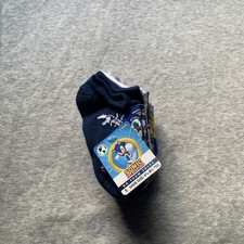 Sonic The Hedgehog Boys No Show Socks 6 Pack Size Small Shoe Size 4 1/2 - 8 1/2