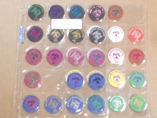 POGS/MILKCAPS MANOA MUSTANG PIRATES 1993 SET OF 38 DIFFERENT COLOR TYPES