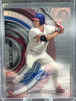 2017 Bowman High Tek Rush Diffractor Auto Dylan Cozens #BHT-DC Auto