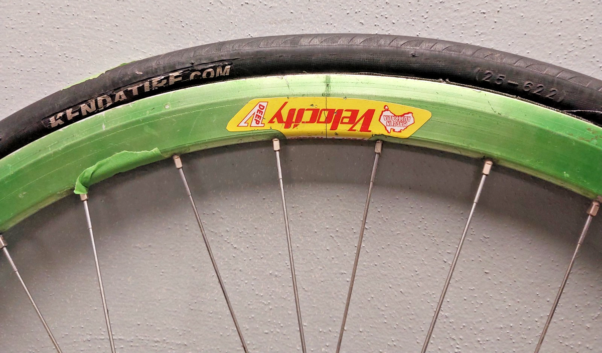 Velocity Deep V 700c Front Road Bike Wheel 100mm Clincher 32S