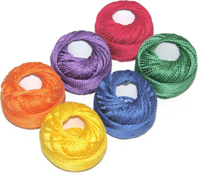 Finca Perle Cotton ~ Size #5 ~ Thread Sampler Pack for Sewing, Embroidery, and Q