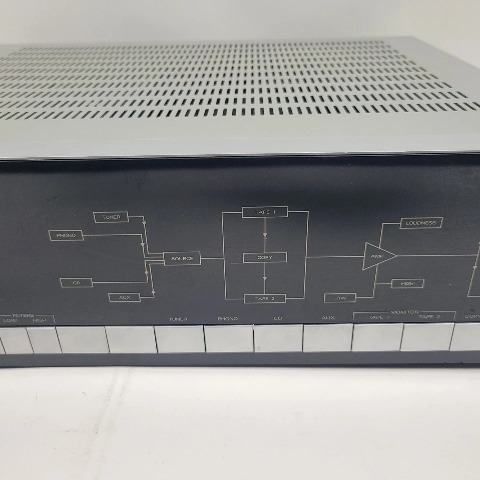 Amplificador estéreo sintonizador Magnavox modelo FA-1421 encendido pero no probado Foto 4 de 4