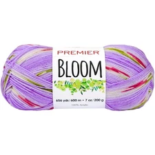 Premier Bloom DK Self Striping Floral Print Acrylic Yarn Sweet Pea New 3 Pack