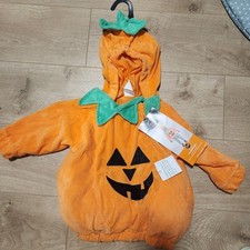 Hyde and Eek Infant Halloween Costume Pumpkin Pullover Multicolor 12-18 M NEW FS