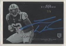 2015 Topps Diamond Auto Metallic Blue Ink 3/5 Leonard Williams #LW-7 Auto 5w7