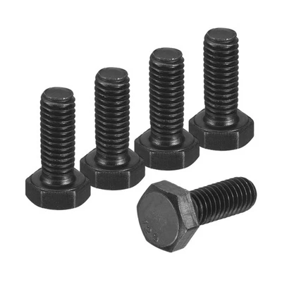 5 pièces boulon hexagonal inversé M6-1 x 16mm pour acier carbone noir oxydé - Photo 1/4