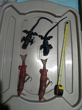 4 Musky Lures Rubber large