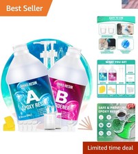 Resin Epoxy, 1 Gallon Epoxy Resin Kit- 2 Part Crystal Clear Resina Epoxica - ...