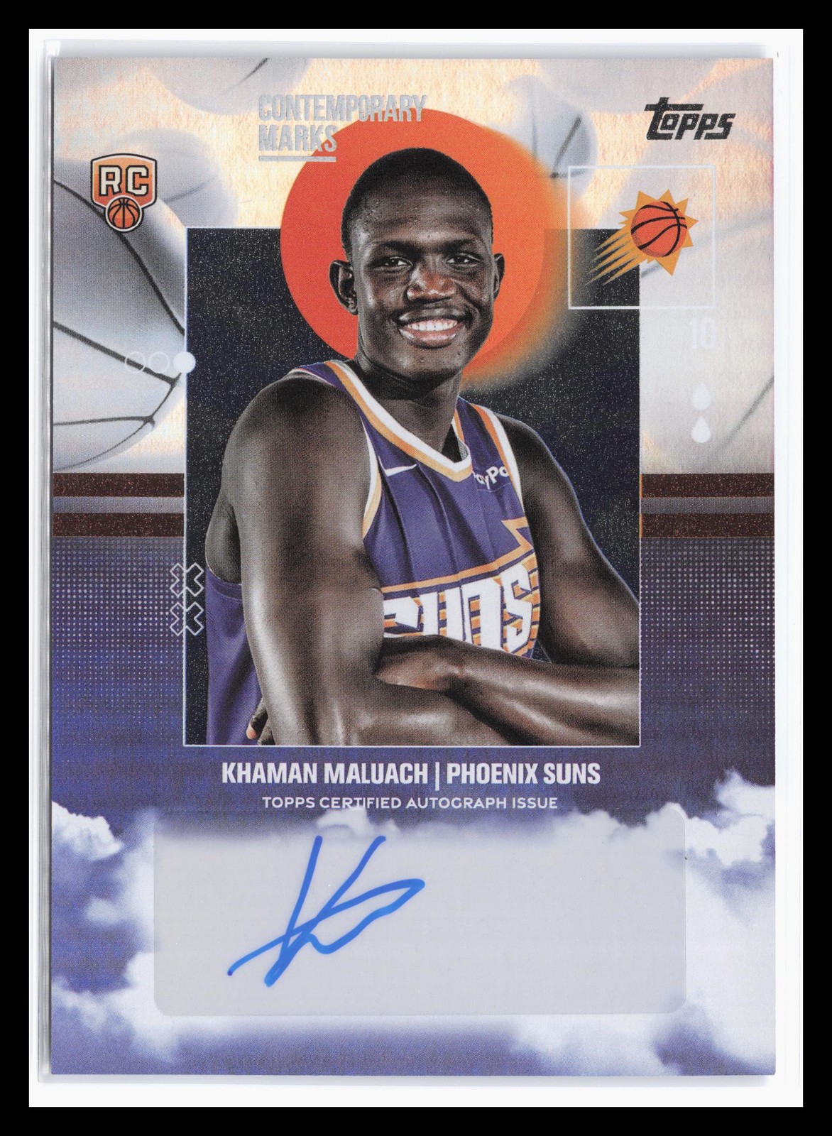 2025-26 Topps Contemporary Marks Rainbow #CM-KM Khaman Maluach Suns RC SP JA