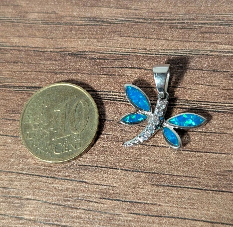 Libellenanhänger 925 Silber Damen Schmuck - Bild 3 von 4