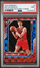 2024 PANINI DONRUSS FRANCHISE FEATURES CHECKERBOARD #4 MATAS BUZELIS 5/30 PSA 9