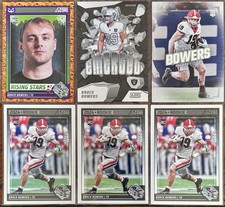 Brock Bowers Rookie Football Card Lot (x6) Score #310 Luminance #110 RC RAIDERS