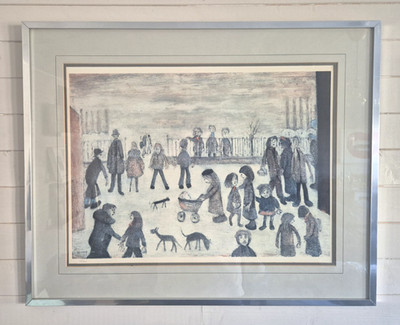 L.S. Lowry Limited Edition Print - The Park (1974) - Original gerahmt - REDUZIERT!