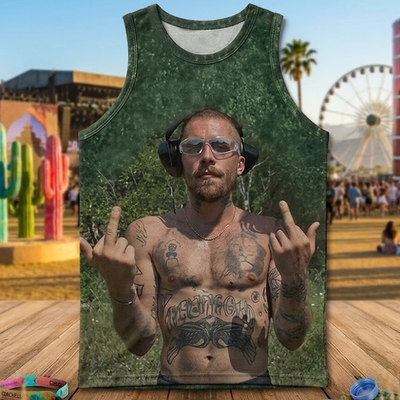 Justin Bieber Fingers Up Jersey Cachella 2026 reprint Full Size S