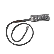 PWM Fan Hub, 4-Pin PWM PC Fan Hub Power Supply Cable 1 to 5 Way Splitter for