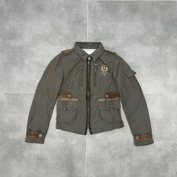 Women Aeronautica Militare Jacket Brown Nylon 34 /