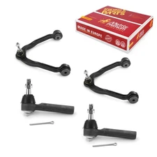 Front Upper Control Arm & Outer Tie Rod Ends for Silverado Sierra 1500 4WD RWD