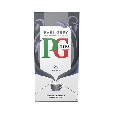 PG Tips Earl Grey Umschlag Teebeutel 25 Stück 800398